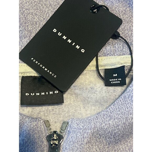 Dunning  Heather Purple Pullover Hoodie Half-Zip Embroidered Golfer Logo  Size M - Picture 3 of 8